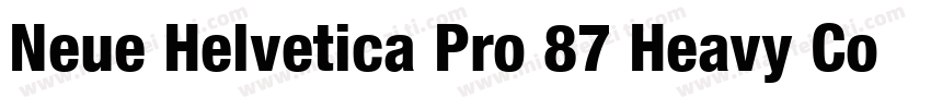 Neue Helvetica Pro 87 Heavy Condens字体转换